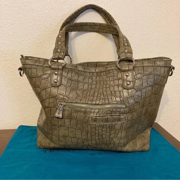 Trinity Ranch by Montana West Tote Handbag/Shoulder Bag Bing/Studded/Dust Cover - Picture 5 of 14